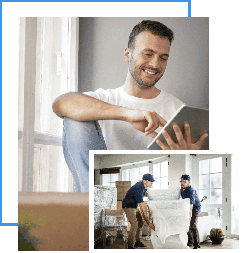 business man holding clipboard with why choose us question